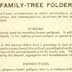 Student report and Eugenics Record Office Family Tree Folder on "sinisterity" (left-handedness)