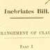 British House of Commons Bill on Inebriates, inscribed to H. Laughlin (1)