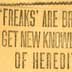 "'Freaks' are bred to get new knowledge of heredity," New York American article on the Station of Experimental Evolution