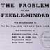 Advertising piece for The Problem of the Feeble-Minded, by the Poor Law Commissioners (preface and order form)