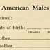 "Physical Development Record for American Males," Eugenics Record Office (including forms, directions, and growth graphs)