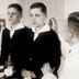 Otmar von Verschuer examines twin boys