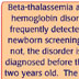 What is beta-thalassemia?