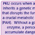 What is phenylketonuria?